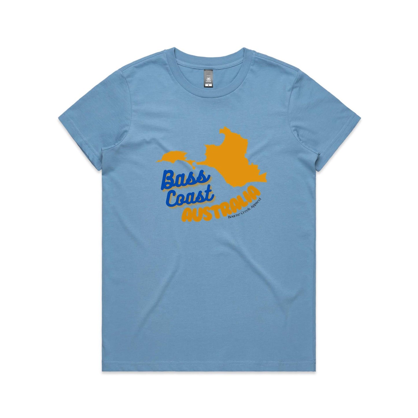 Women's Classic Tee - Bass Coast Map